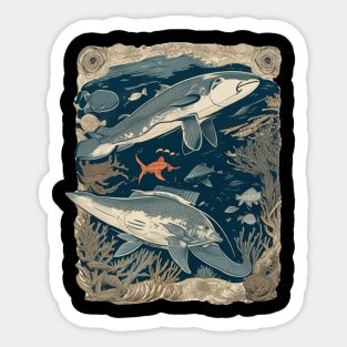 Oceanic Symphony: The Harmony of Marine Life Sticker